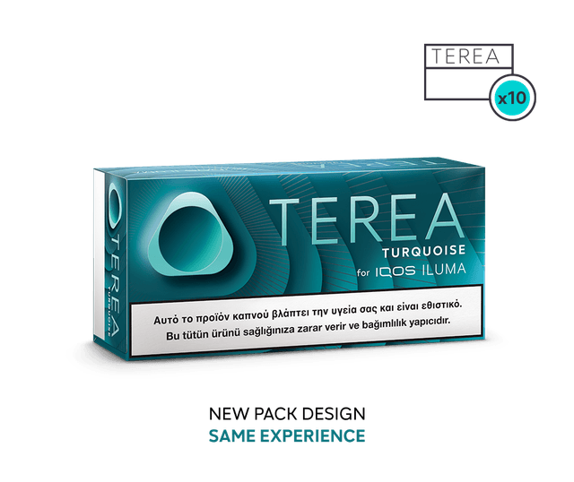 TEREA Turquoise Kıbrıs – IQOS ILUMA Uyumlu Mentollü Tütün Çubuğu 1